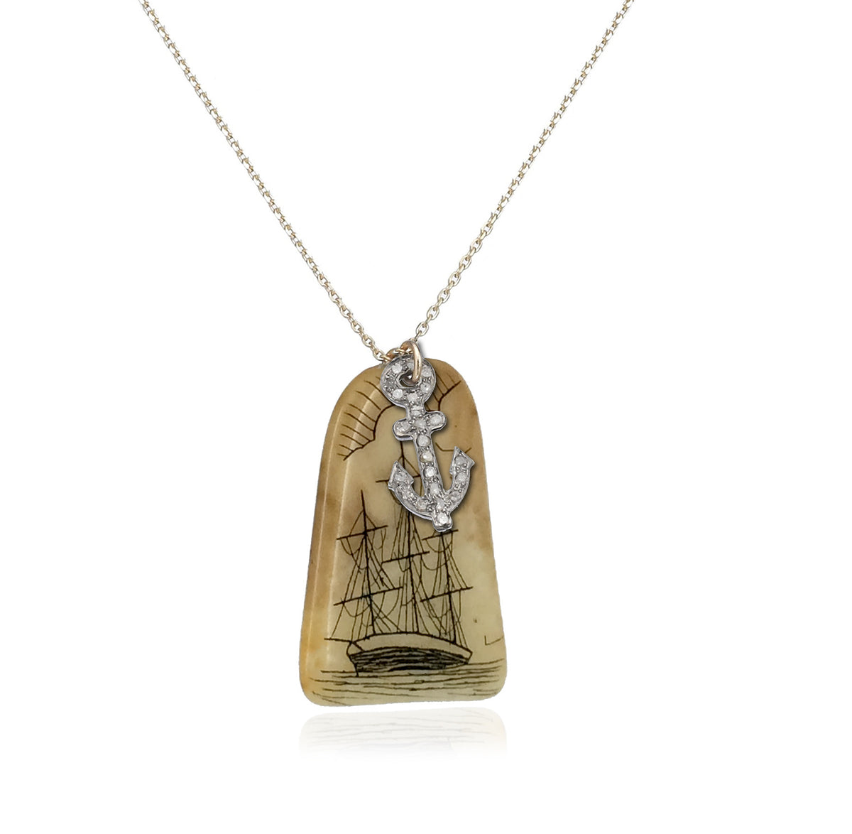 Vintage scrimshaw jewelry outlet