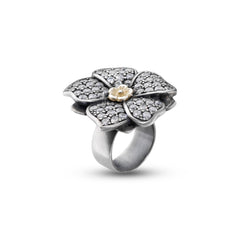 LUSH Floral Ring in Sterling Silver