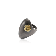 Dome Signature Flower  Ring