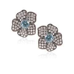 Signature Pave Flower Earring