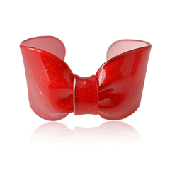 Red Sparkle Candy Ribbon Cuff