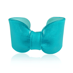 Turquoise Sparkle Candy Ribbon Cuff