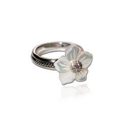 Signature Mother of Pearl Flower Ring
