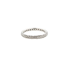 3 Row Micro Pave' -  3/4 around -  Diamond Band