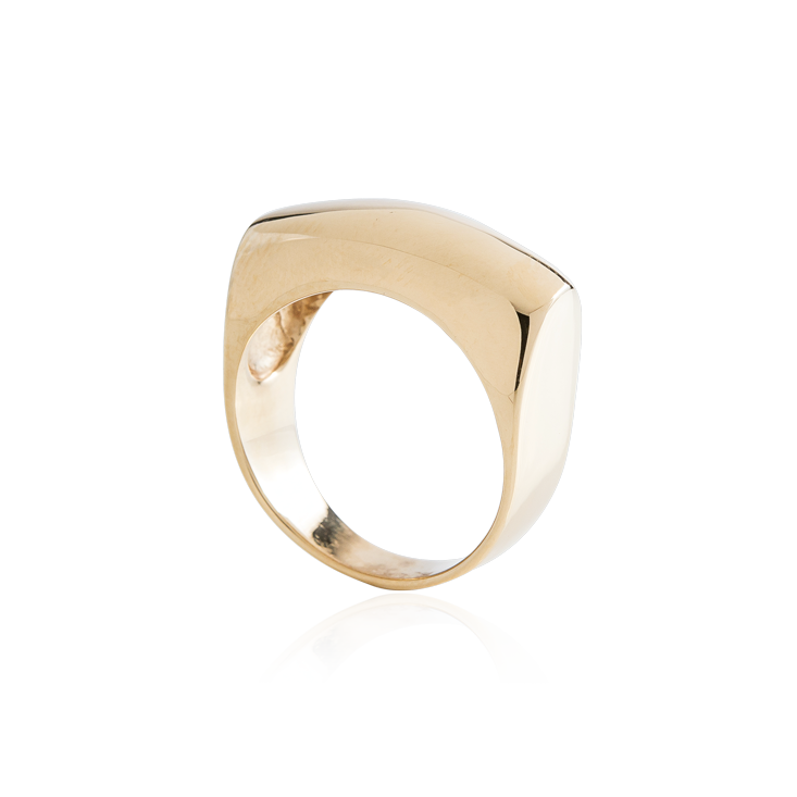 Gold Bar Dome Ring – A. JARON Fine Jewelry