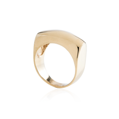 Gold Bar Dome Ring