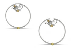 LUSH Hoop Earring with Diamonds and 18KT Gold