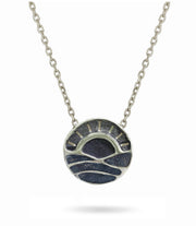 We love our Beach Sunsets Necklace - Reversible  Sterling Silver