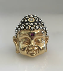 buddha ring amanda jaron gold  zen yoga
