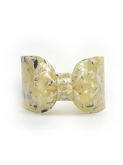 Candy Ribbon Cuff Bracelet White Marble