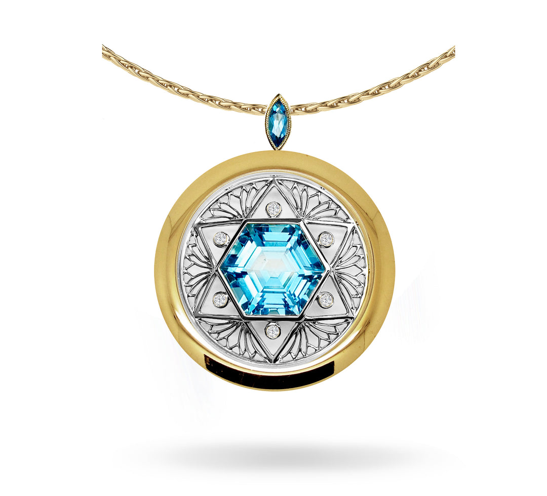 【AVARON】One Diamond Star Necklace k18 Diamond Star Necklace 1/10 ct tw 10K Yellow Gold 18