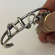 Sterling Silver Snake Cuff Bracelet