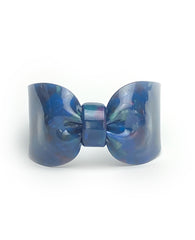 Candy Ribbon Cuff Bracelet Navy Blue Opal
