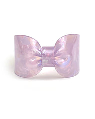 Candy Ribbon Cuff Bracelet Purple Opal