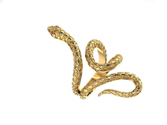 Adjustable Python Snake Ring