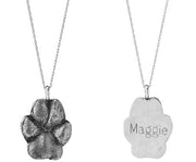 Dog Paw Charm in Sterling Silver