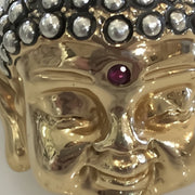 buddha ring amanda jaron gold  yoga zen